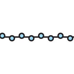 Lace Tape Mini Medaka Blue