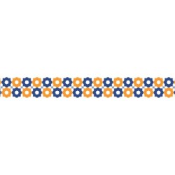 Lace Tape Mini Stardots Orange