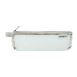 I202GY Mesh Pen Pouch Small Grey