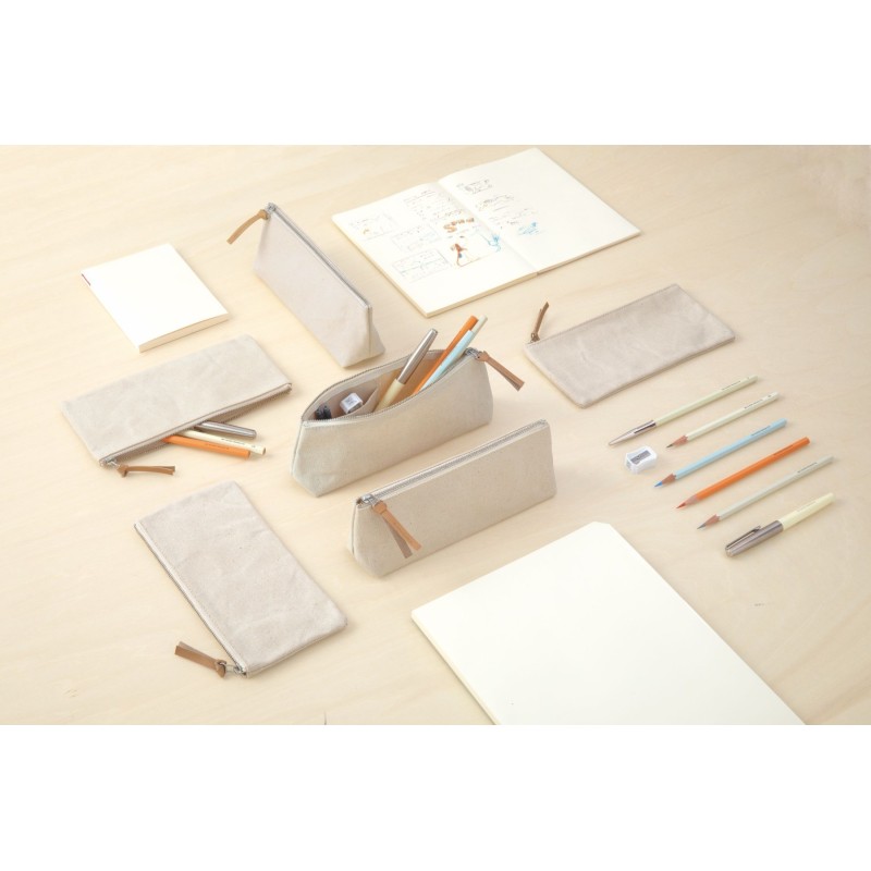 MD Kurashiki Canvas Pen Case and Pouch
