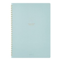 I257BL Colour Dot Grid A5 Ring Notebook Blue