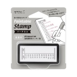 I266VT Half-Size Paintable Stamp Vertical Time List