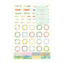 I274DC Yuru Log Sticker Sheet (1) Decoration