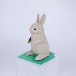 BC001RB TINY Animals Rabbit Brown
