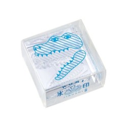 KJ002CR Clear Stamp Medium Crocodile