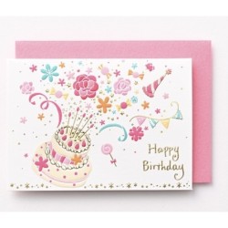 EAGB2089 Red Mini Birthday Card Cake