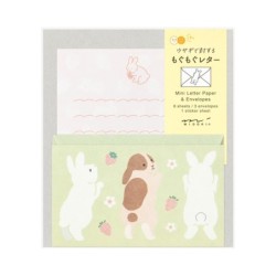 I285RB Message Letter and Sticker Set Rabbit