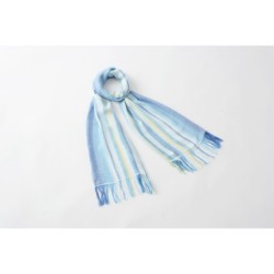 OR002BL Striped Scarf Blue