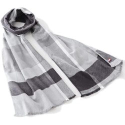 OR005GY Soft Stripes Scarf Grey