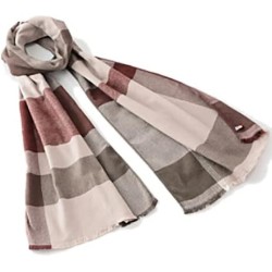 OR005BG Soft Stripes Scarf Beige
