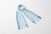 OR002BL Striped Scarf Blue