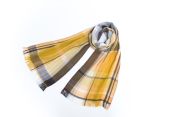OR003MS Check Scarf Mustard