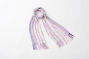 OR002PR Striped Scarf Purple