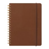 I105B6DB Grain Notebook B6 Brown