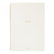 I257WH Colour Dot Grid A5 Ring Notebook White