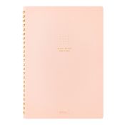 I257PK Colour Dot Grid A5 Ring Notebook Pink