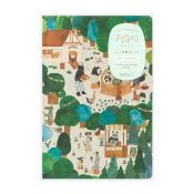 I270FA Yuru Log Notebook Forest Animal