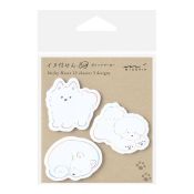 I282WD Sticky Note Point White Dog