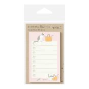 I283CP Sticky Note To-Do List Cat Pink