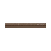 I107BR Aluminium Ruler Brown