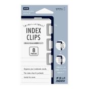 I205SV Index Clips Medium Silver