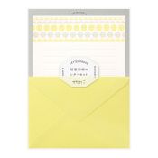 I208YF Letter Set Yellow Flower
