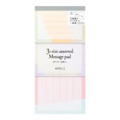 I243CB 3-sizes Assorted Message Pad Colour Block