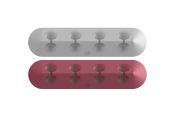RECH0303 Cable Holder T Grey/Red