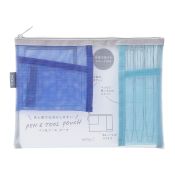 I240BL Pen & Tool Pouch Mesh Blue