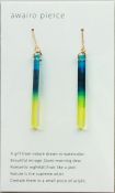 TU009BY Awairo Earrings Blue/Yellow