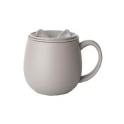 PO013GY Neko Cat Mug with Lid Grey
