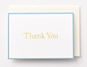 EAGT1376 Blue Mini Thank you Card White
