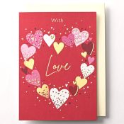 EAGV4501 Red Love Card Hearts