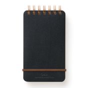 I105BK Grain Notebook Small A6 Black