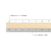 I107PW Aluminium Ruler Pale Wood