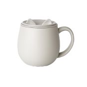 PO013IV Neko Cat Mug with Lid Ivory