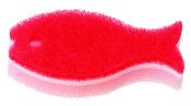 MK170RD Fish Kitchen Sponge Red