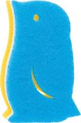 MK266BL Penguin Kitchen Sponge Blue