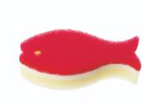 MK662WR Fish Kitchen Sponge Wine Red