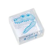 KJ002CR Clear Stamp Medium Crocodile