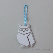 TU011OW Reflector Charm Owl Clear