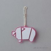TU011PG Reflector Charm Pig Pink