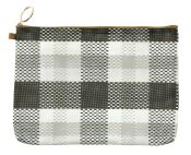 I214BK A5 Pouch Black Check