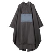 WPCR005-962CH Bi-colour Poncho Charcoal