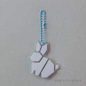 TU011RB Reflector Charm Rabbit Clear