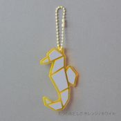 TU011SE Reflector Charm Seahorse Orange