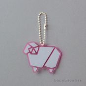 TU011SH Reflector Charm Sheep Pink
