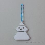 TU011SM Reflector Charm Snowman Clear