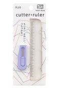 PL016PR Cutter/Ruler Set Purple