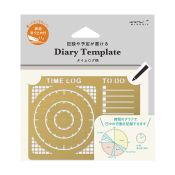 I291TL Brass Diary Template Time Log